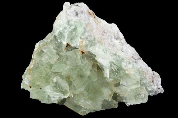 Blue-Green, Cubic Fluorite Crystal Cluster - Morocco #98988